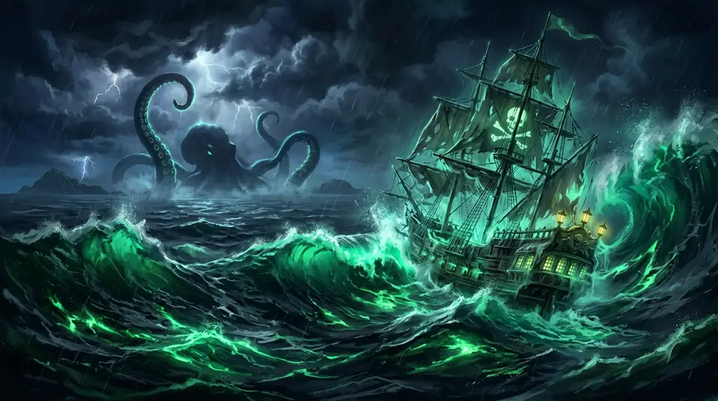 Stormy Ocean Background